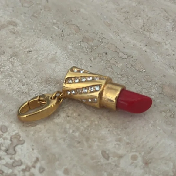 Spartina 449 Jewelry Gold Lipstick Charm - Picture 6 of 9